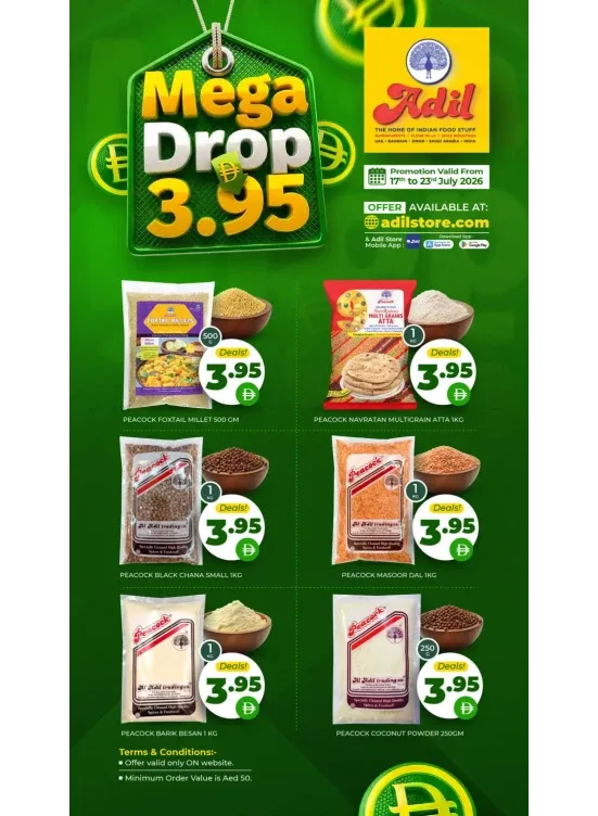 Mega Drop AED 3.95 from Al Adil until 23rd July - Al Adil UAE Offers & Promotions catalogue cover