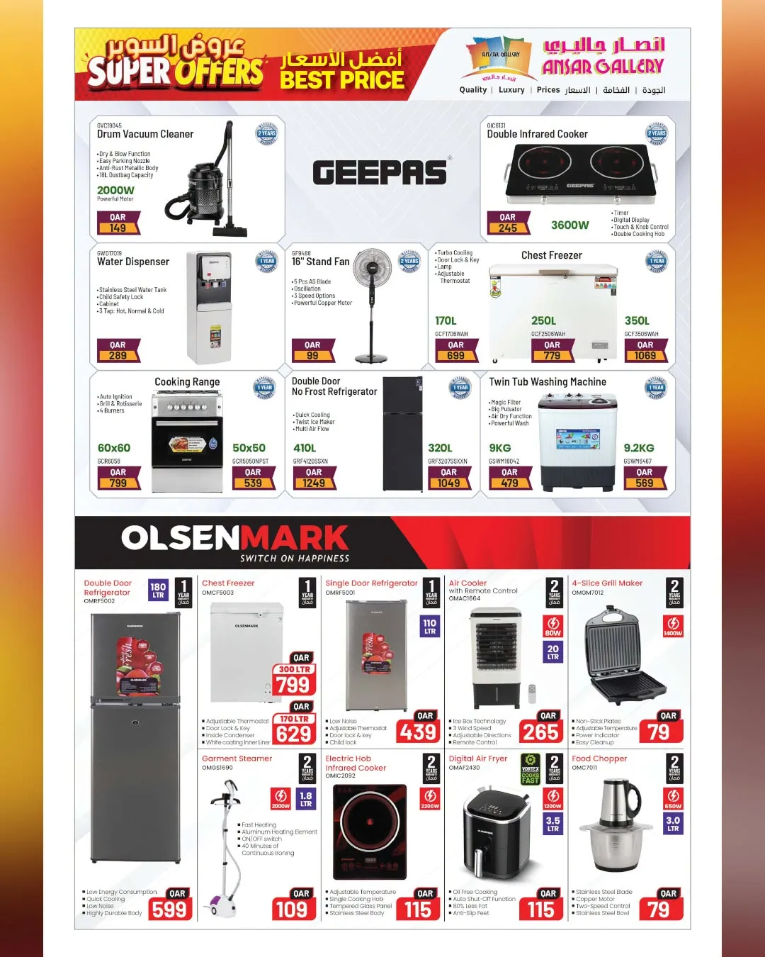 Super Offers – Part 2 from Ansar Gallery until 12th August - Ansar Gallery Qatar Offers & Promotions — page 36