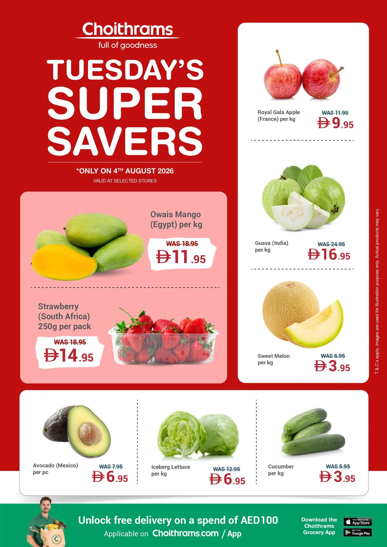 Tuesday's Super Savers from Choithrams until 4th August - Choithrams UAE Offers & Promotions catalogue cover