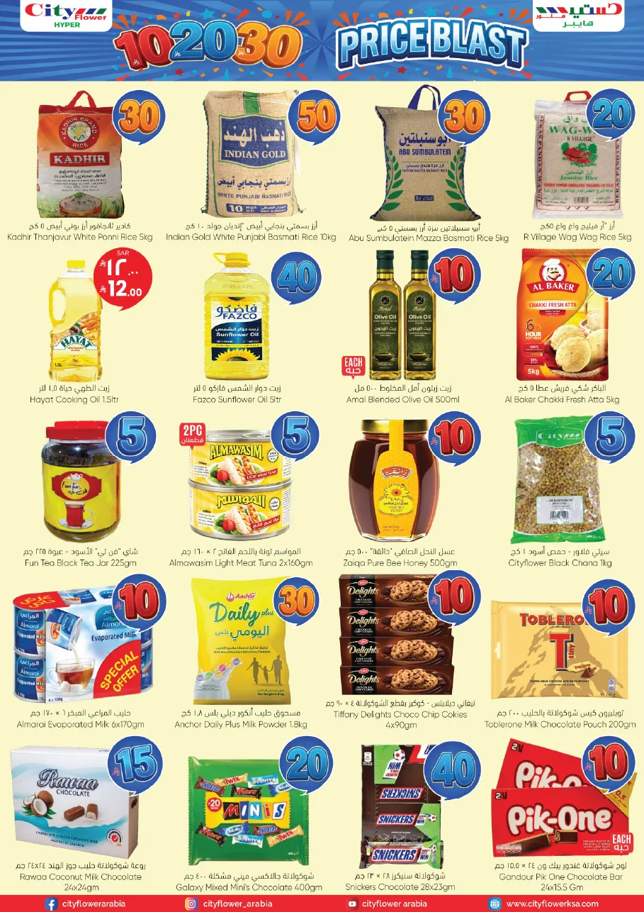 10, 20, 30 SAR Price Blast Deals - Jubail from City Flower until 20th April - City Flower KSA Offers & Promotions — page 1