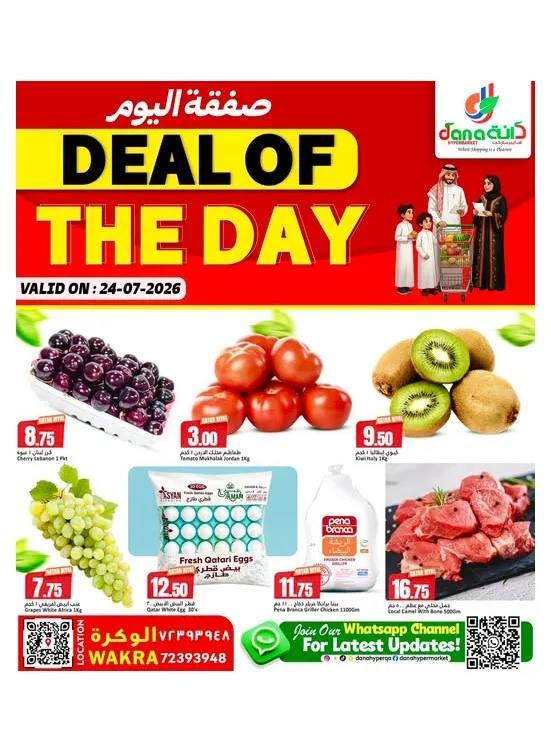 Deal of the Day - Al Wakrah from Dana hypermarket until 24th July - Dana hypermarket Qatar Offers & Promotions catalogue cover