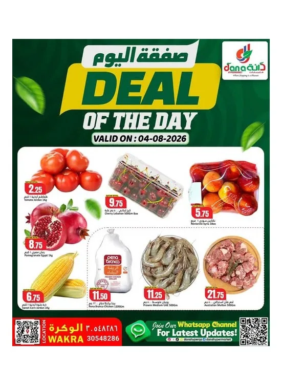 Deal of the Day - Al Wakrah from Dana hypermarket until 4th August - Dana hypermarket Qatar Offers & Promotions catalogue cover