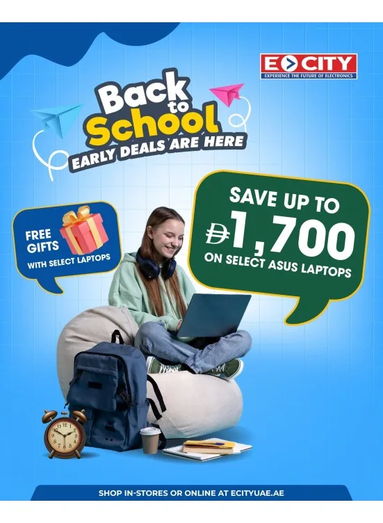 Back To School Deals from ECity until 31st July - ECity UAE Offers & Promotions catalogue cover