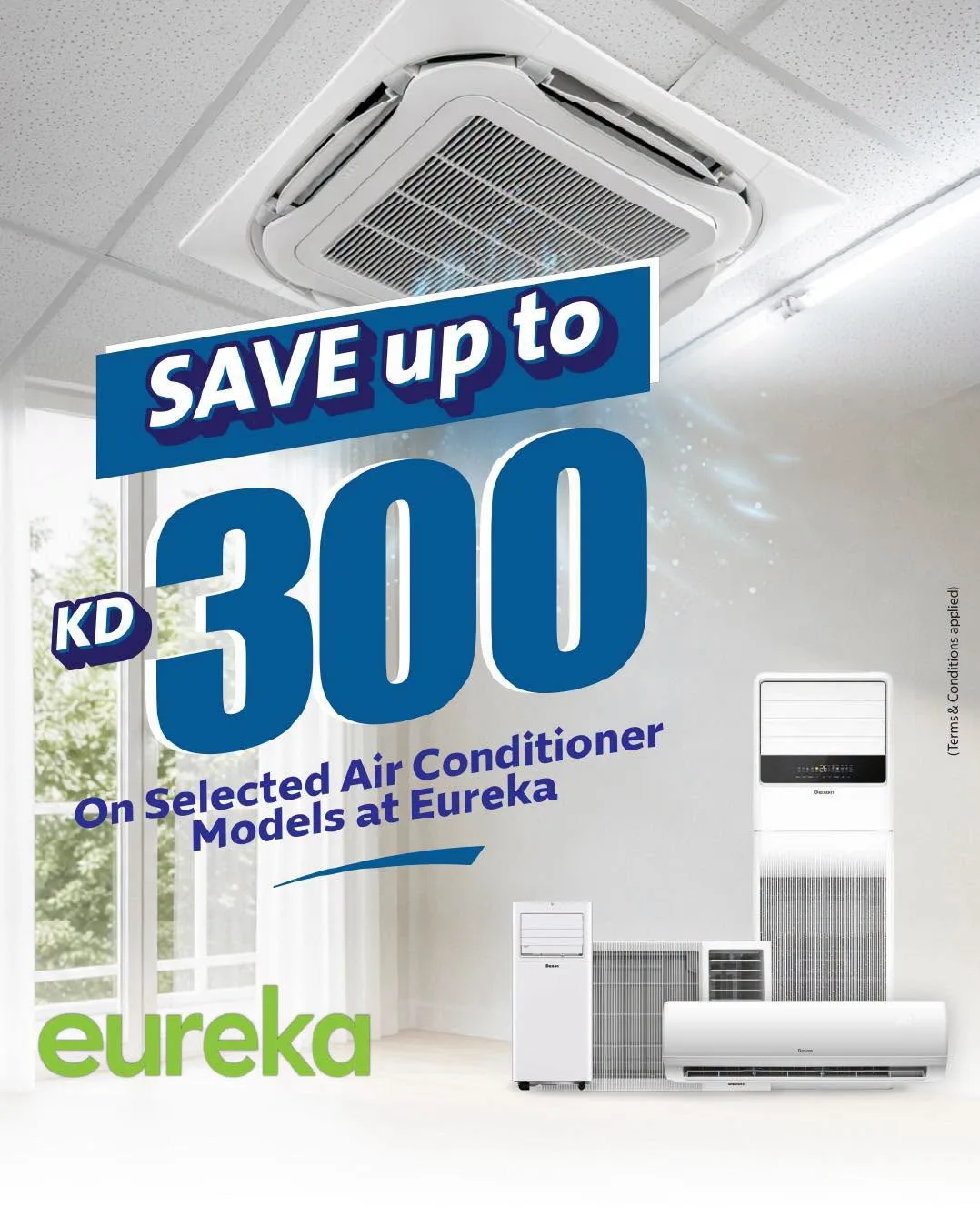 Enjoy savings of up to KD 300 On Air Conditioners from Eureka Electronics until 31st July - Eureka Electronics Kuwait Offers & Promotions — page 5