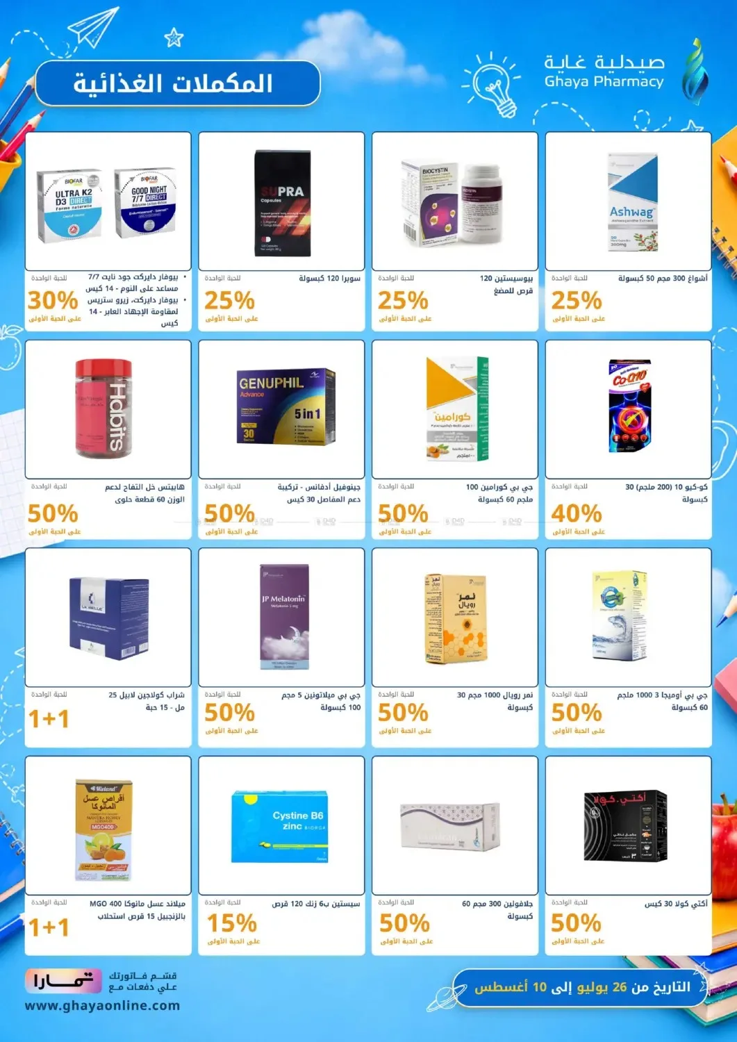عروض خيالية من صيدلية غاية حتي 10 أغسطس - عروض وتخفيضات صيدلية غاية السعودية — page 24