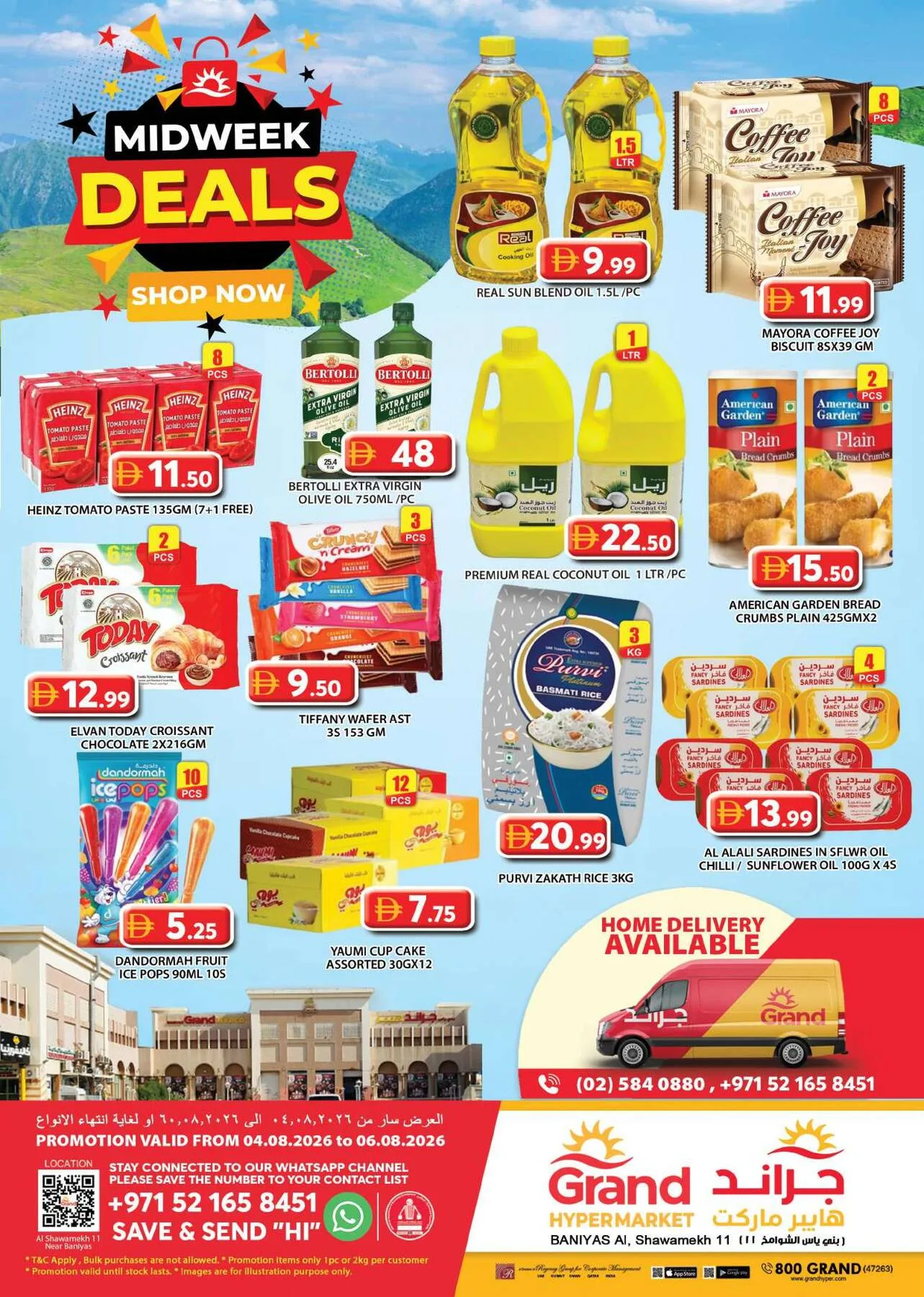 Midweek Deals - Baniyas, Abu Dhabi from Grand Hypermarket until 6th August - Grand Hypermarket UAE Offers & Promotions catalogue cover