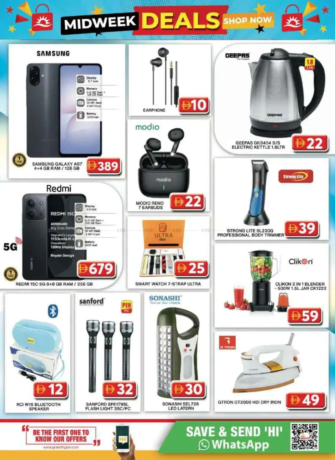 Midweek Deals - Grand City Mall from Grand Hypermarket until 6th August - Grand Hypermarket UAE Offers & Promotions — page 10
