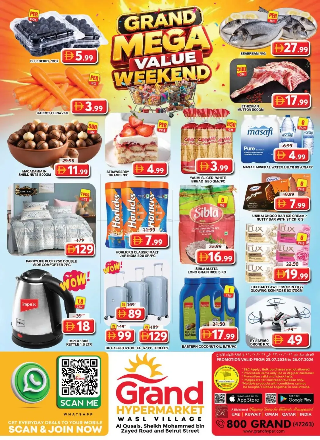 Weekend Deals - Grand Hyper Wasl Village from Grand Hypermarket until 26th July - Grand Hypermarket UAE Offers & Promotions — page 20