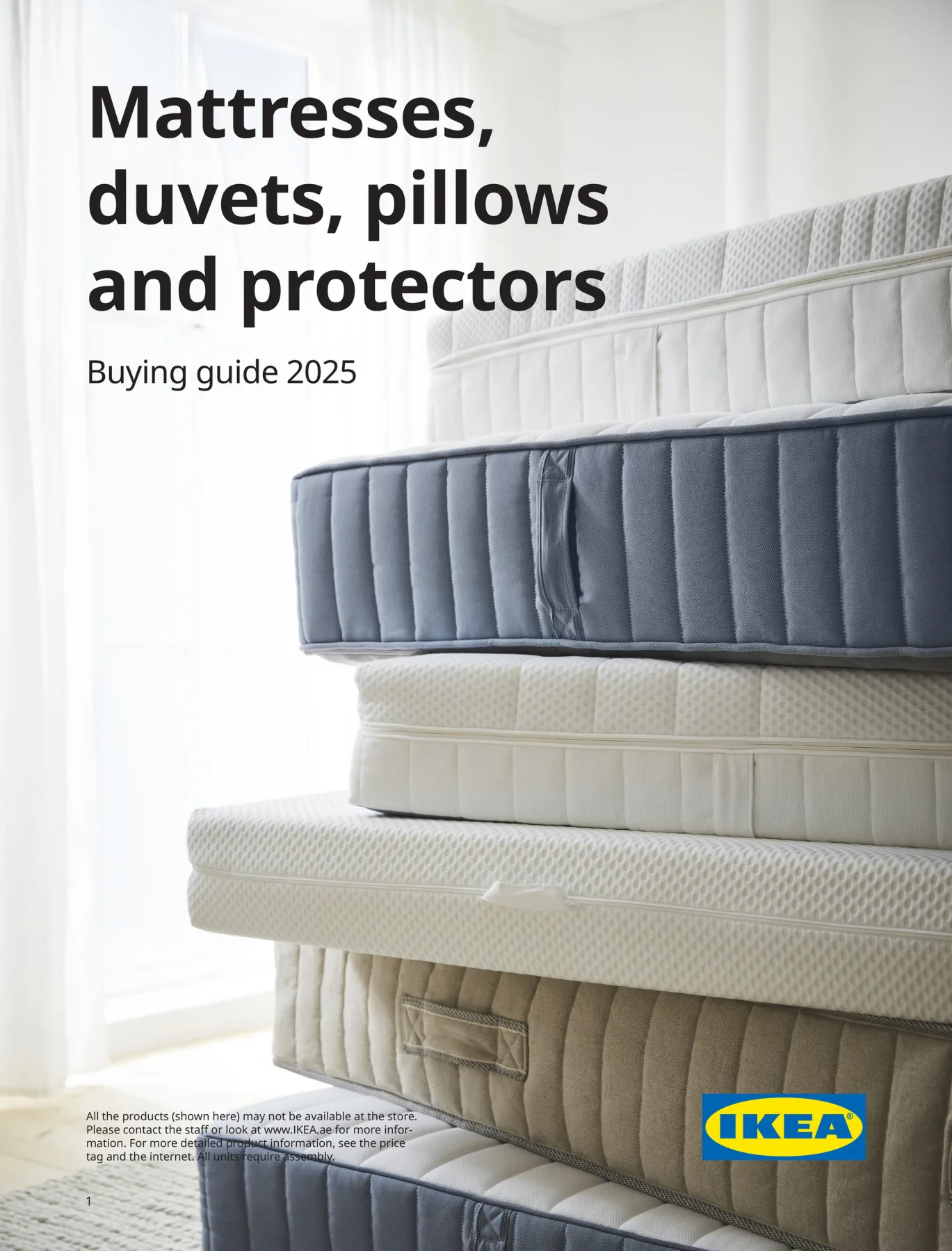 Mattresses Duvets, Pillows And Protectors from IKEA until 30th June - IKEA UAE Offers & Promotions catalogue cover