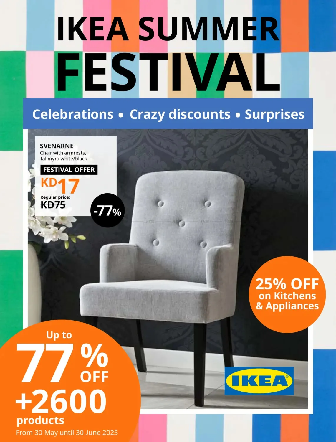 Summer Festival Offers from IKEA until 30th June - IKEA Kuwait Offers & Promotions catalogue cover