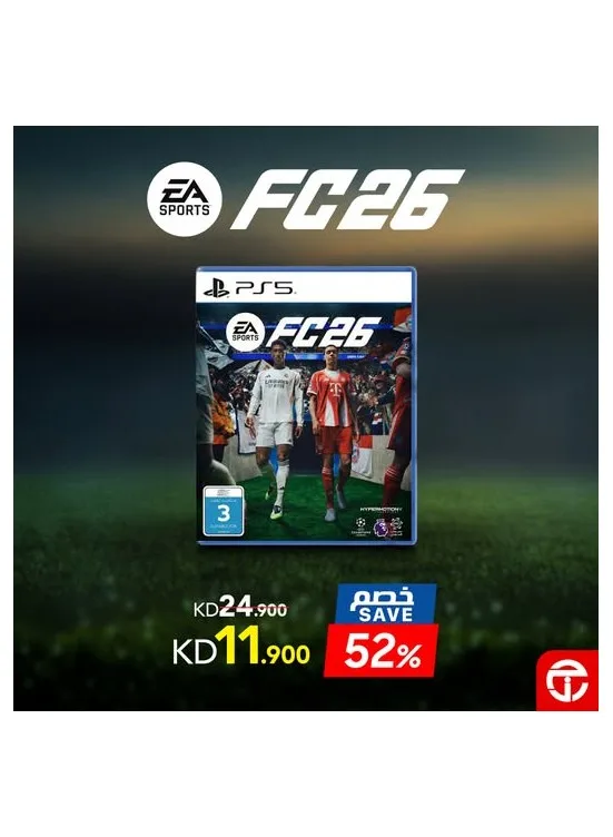Save 52% on EA SPORTS FC 26 from Jarir Bookstore until 6th August - Jarir Bookstore Kuwait Offers & Promotions catalogue cover