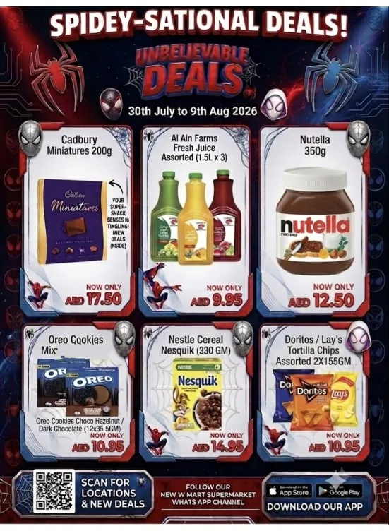 Unleavable Deals from New W Mart until 9th August - New W Mart UAE Offers & Promotions catalogue cover