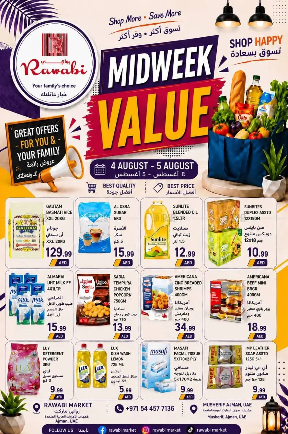 Midweek Value - Mushrif, Ajman from Rawabi Market until 5th August - Rawabi Market UAE Offers & Promotions — page 2