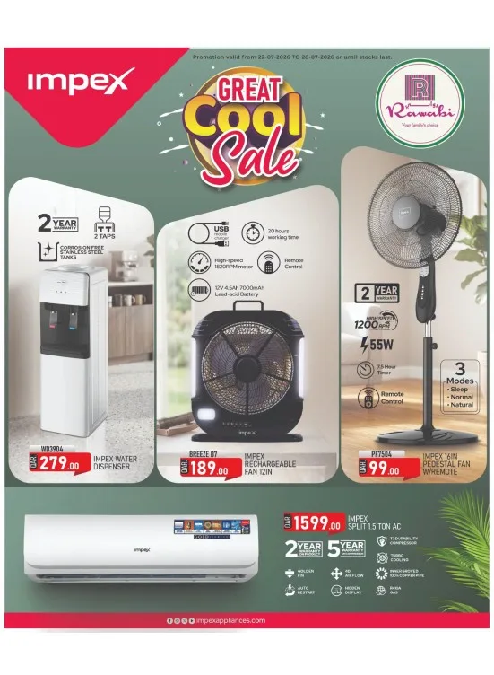 Great Cool Sale from Rawabi Market until 28th July - Rawabi Market Qatar Offers & Promotions catalogue cover