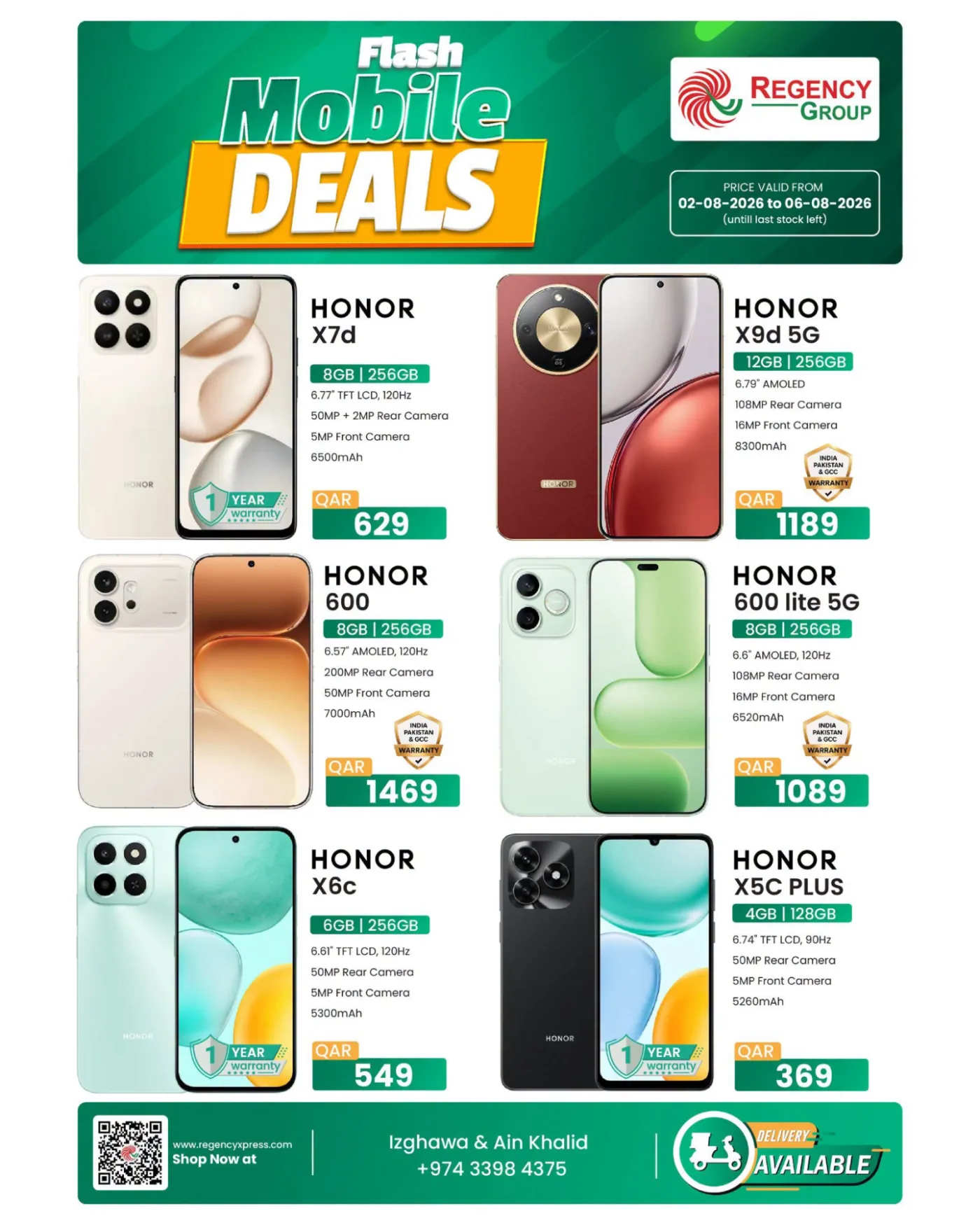 Flash Mobile Deals - Izghawa & Ain Khalid from Regency Hypermarket until 6th August - Regency Hypermarket Qatar Offers & Promotions — page 3
