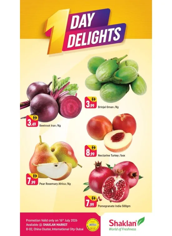 Deal Of The Day - B02 China Cluster, Dubai from Shaklan until 16th July - Shaklan UAE Offers & Promotions catalogue cover