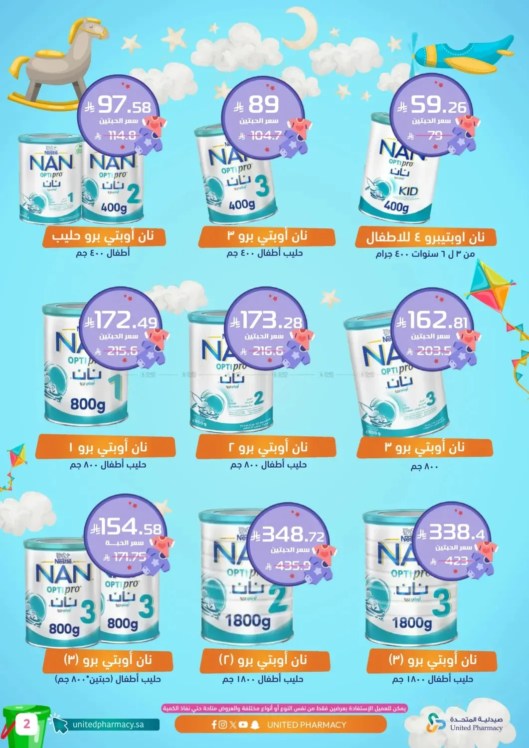 عروض العناية بالطفل من صيدلية المتحدة حتي 5 يوليو - عروض وتخفيضات صيدلية المتحدة السعودية — page 2