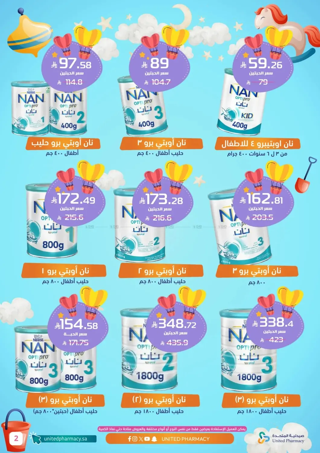 عروض العناية بالطفل من صيدلية المتحدة حتي 4 أغسطس - عروض وتخفيضات صيدلية المتحدة السعودية — page 3