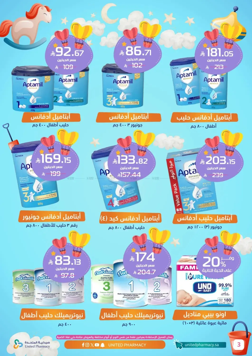 عروض العناية بالطفل من صيدلية المتحدة حتي 4 أغسطس - عروض وتخفيضات صيدلية المتحدة السعودية — page 4
