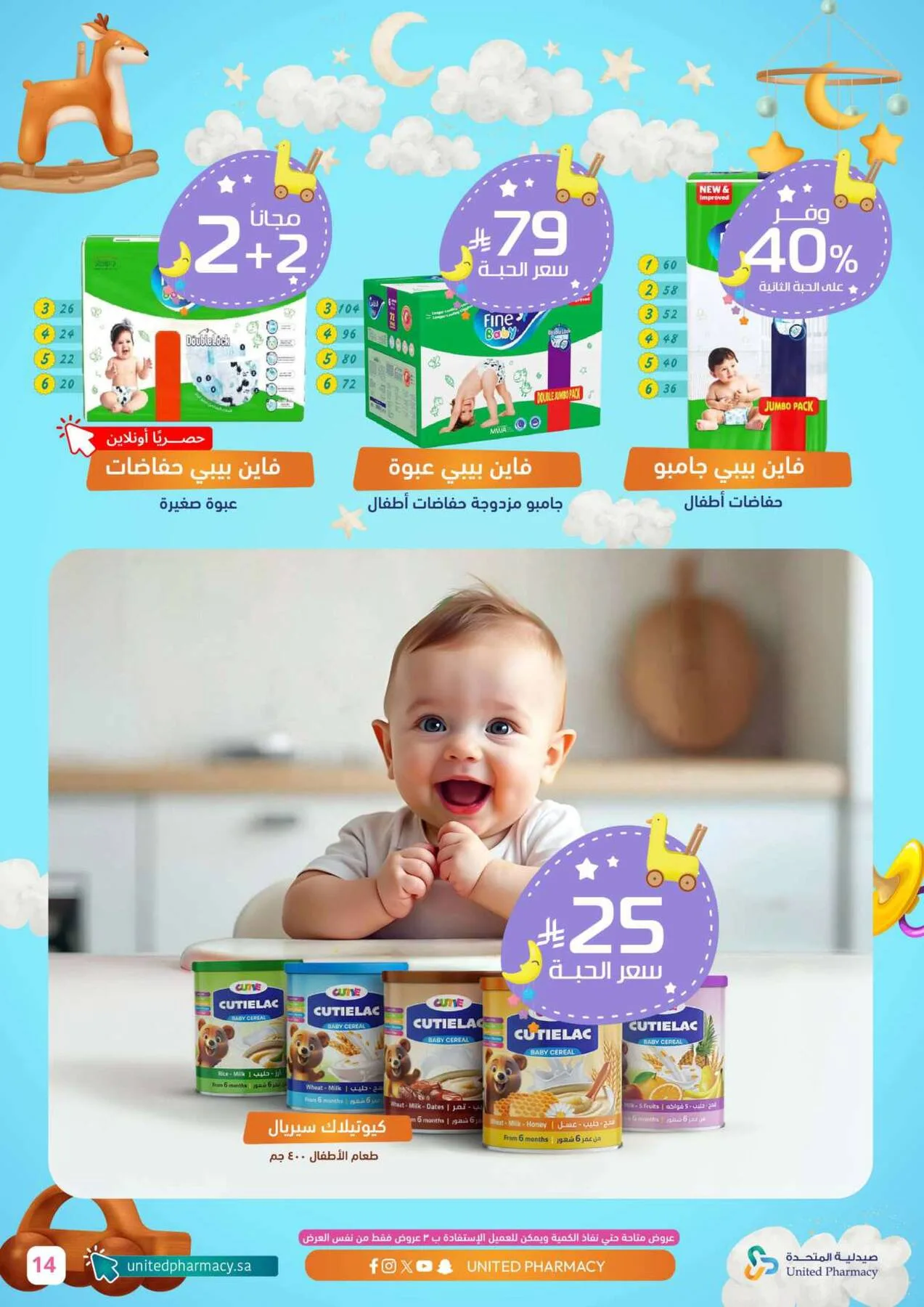 Baby Care Offers from United Pharmacy until 6th May - United Pharmacy KSA Offers & Promotions — page 14