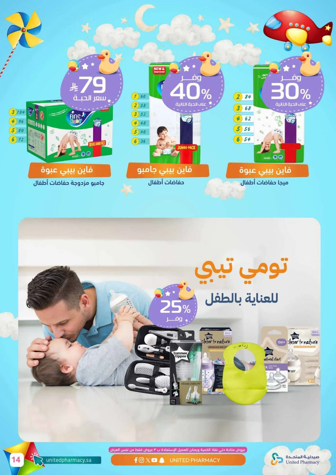 عروض خاصة للأم والطفل من صيدلية المتحدة حتي 3 أبريل - عروض وتخفيضات صيدلية المتحدة السعودية — page 14