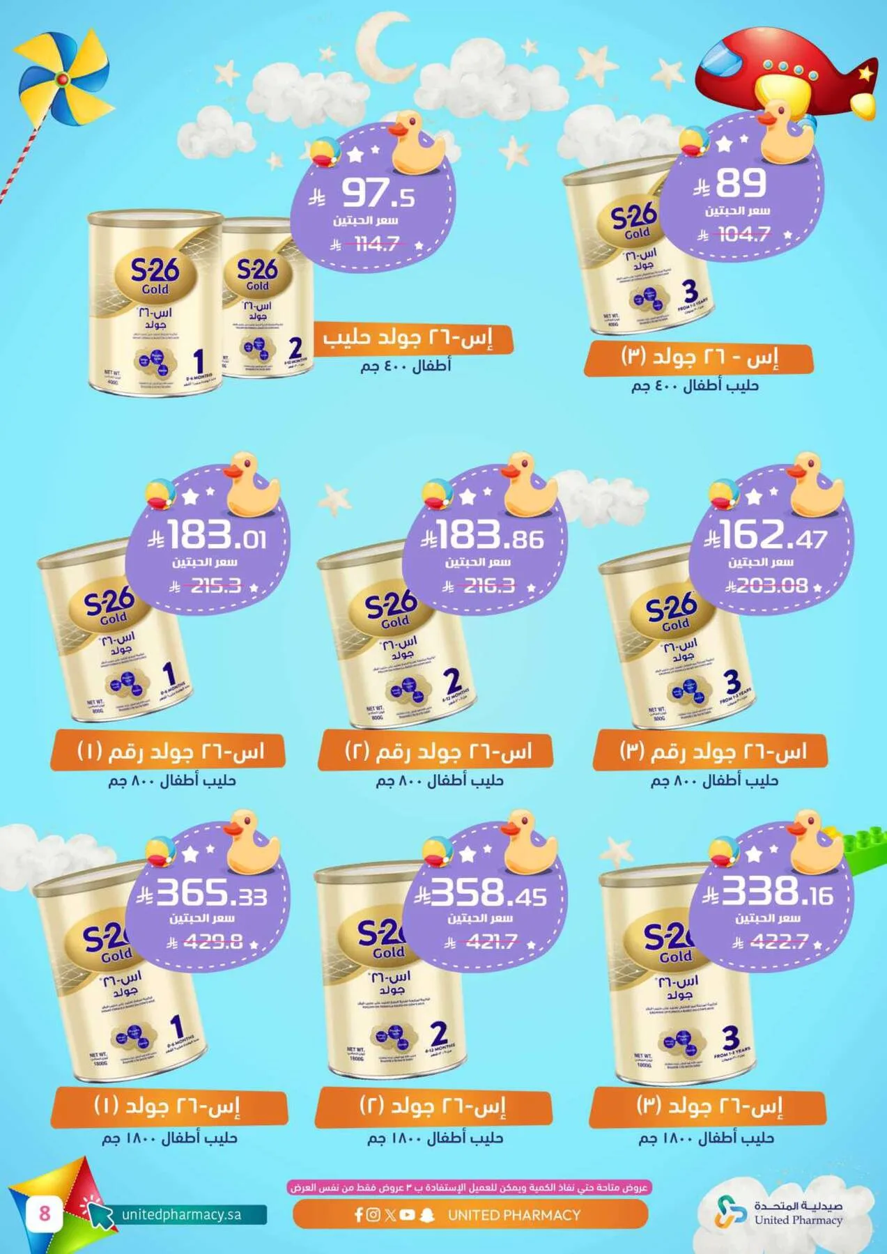 عروض خاصة للأم والطفل من صيدلية المتحدة حتي 3 أبريل - عروض وتخفيضات صيدلية المتحدة السعودية — page 8