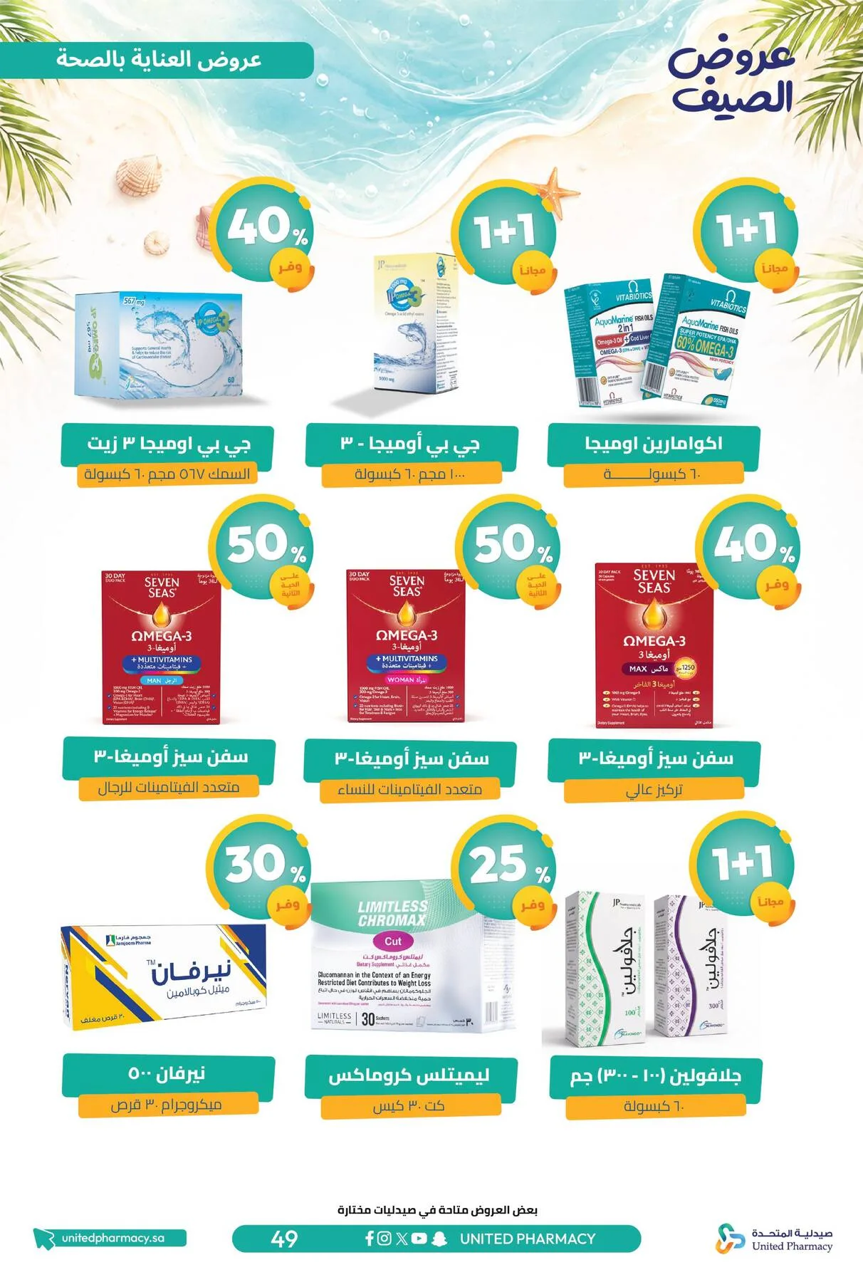 Summer Offers from United Pharmacy until 10th July - United Pharmacy KSA Offers & Promotions — page 49