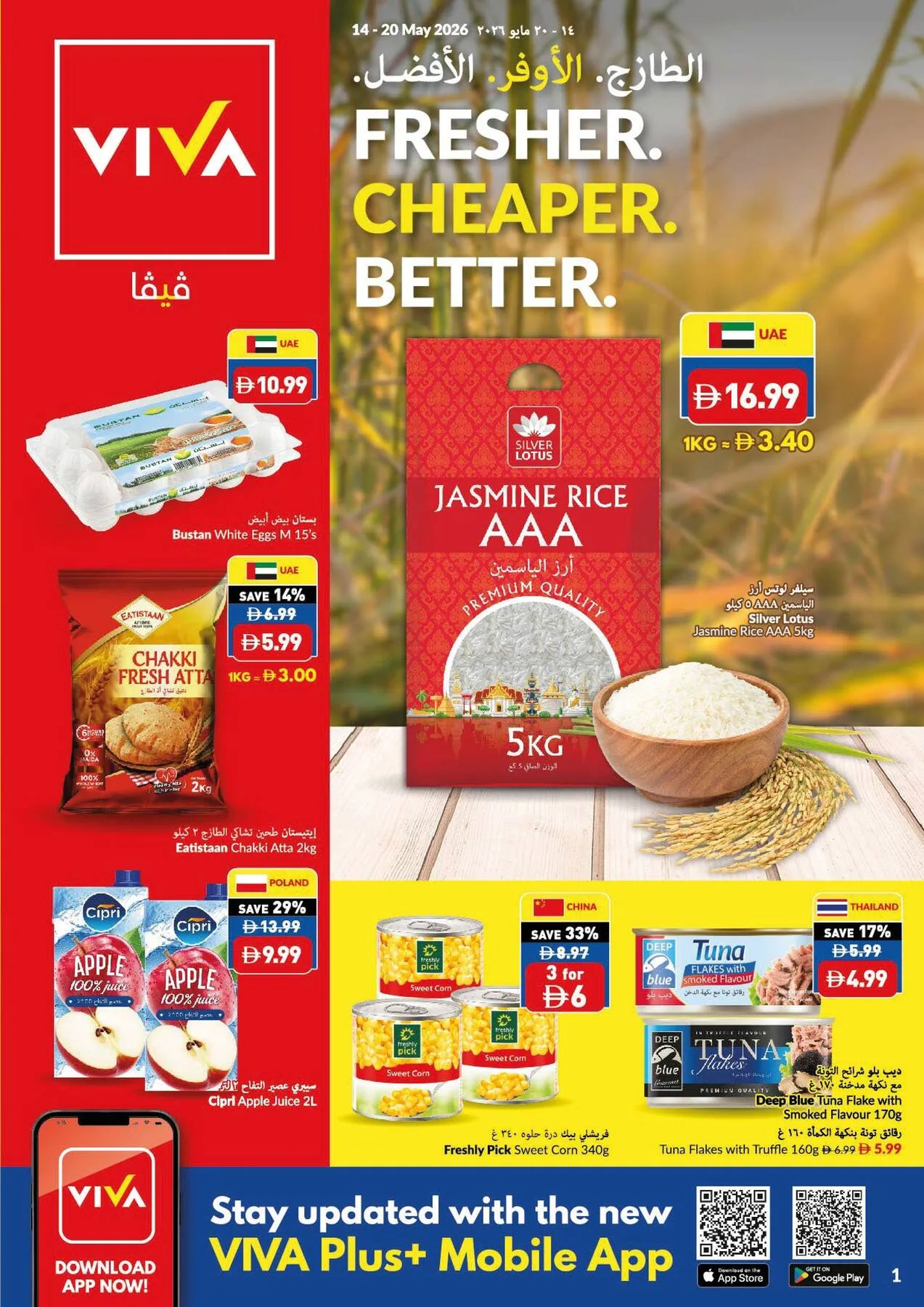 Fresher, Cheaper And Better from Viva until 20th May - Viva UAE Offers & Promotions catalogue cover