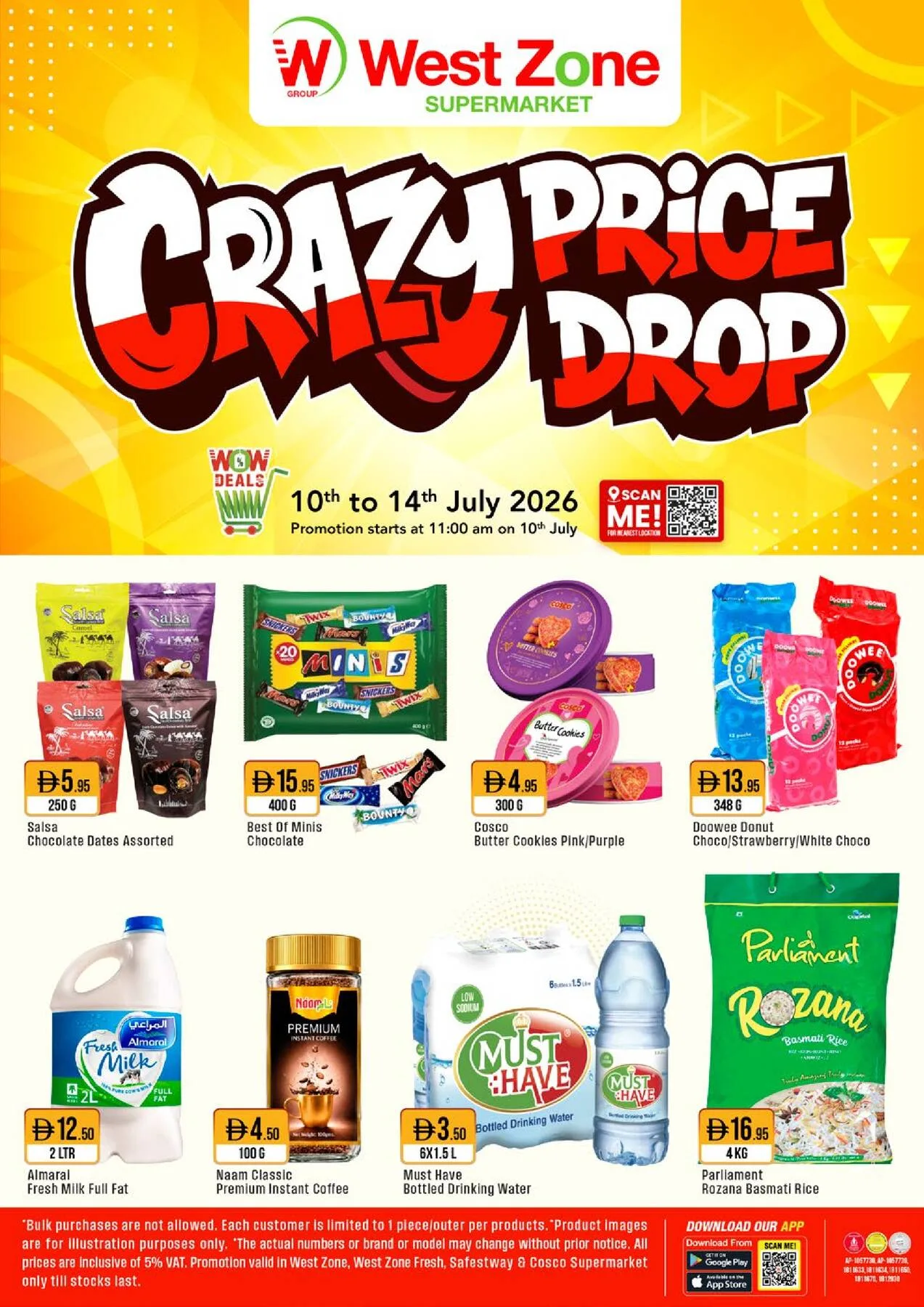 Crazy Price Drop from West Zone until 14th July - West Zone UAE Offers & Promotions catalogue cover