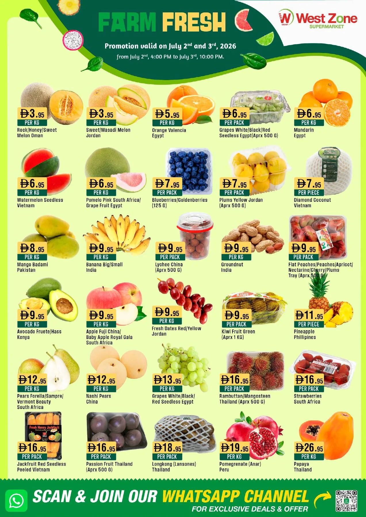 Farm Fresh from West Zone until 3rd July - West Zone UAE Offers & Promotions catalogue cover