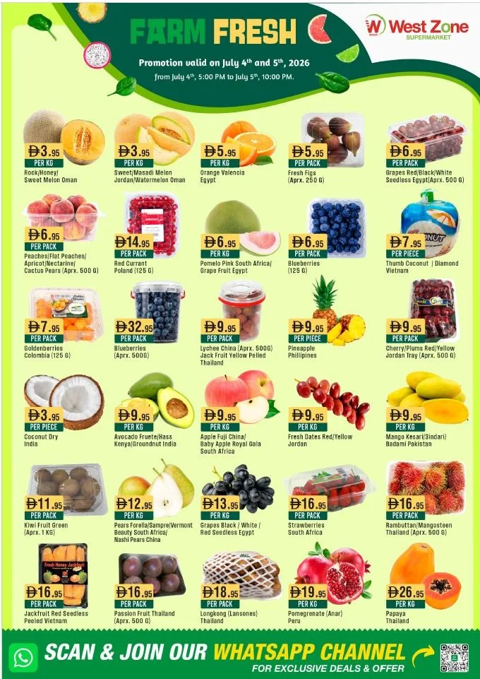 Farm Fresh from West Zone until 5th July - West Zone UAE Offers & Promotions catalogue cover