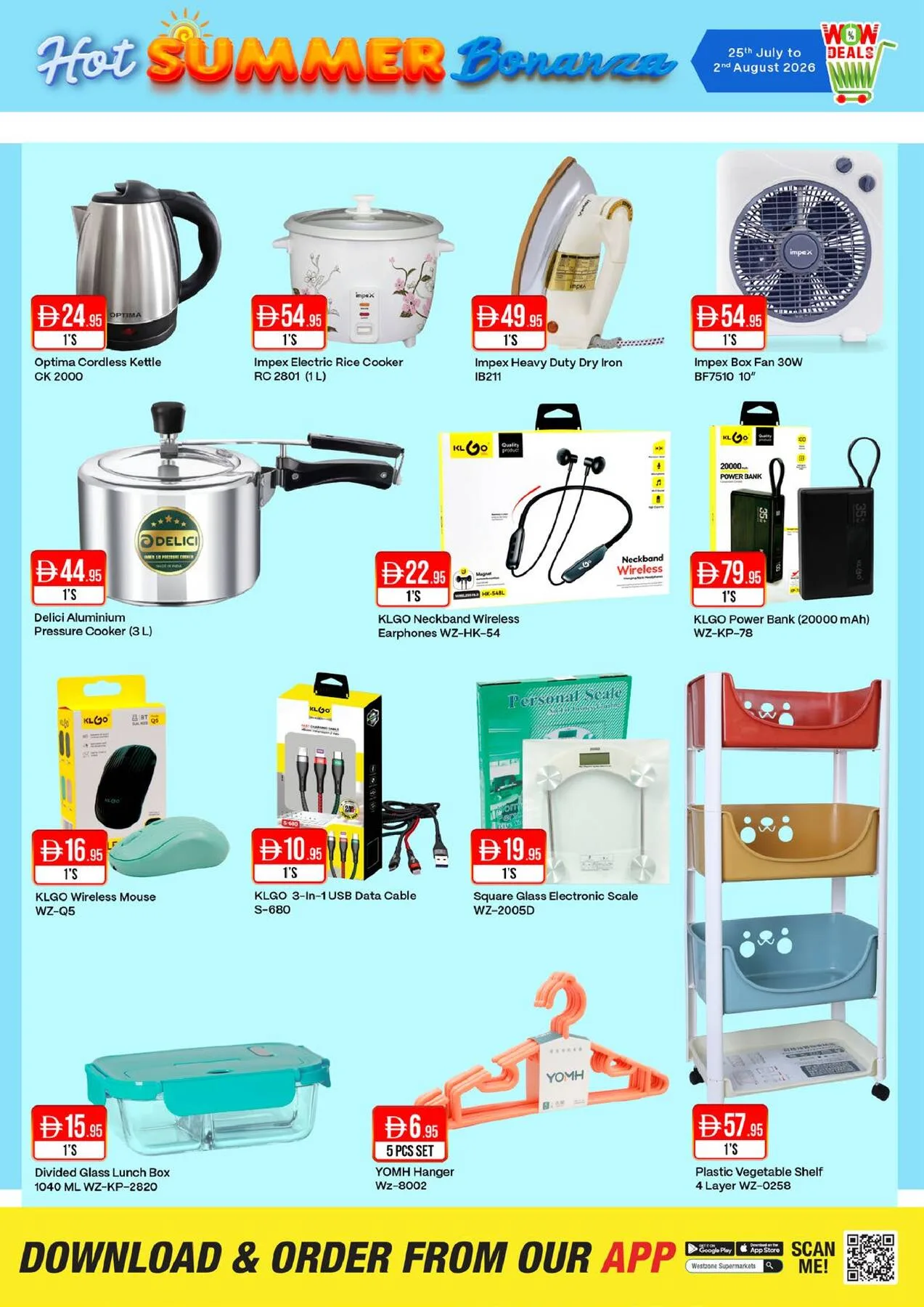 Hot Summer Bonanza from West Zone until 2nd August - West Zone UAE Offers & Promotions — page 18